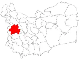 Location in Tulcea County