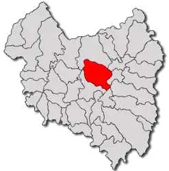 Location in Covasna County