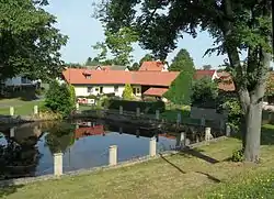 Pond in the centre of Černíny