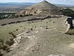 Cerro del Padrastro hill close to Atienza, in the transition zone between the Sistema Central and the Sistema Ibérico