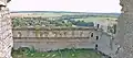 The south curtain as viewed from the tower