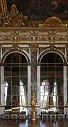 Mirror panels in the Hall of Mirrors