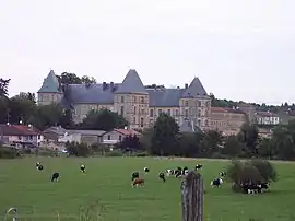 The castle and the village of Louppy-sur-Loison