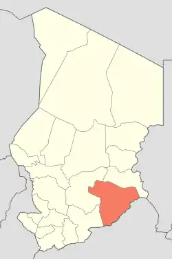 Abou-Deïa is located in Chad