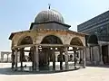 The Dome of the Chain (Qubbet as-Silsilla) on the Temple Mount in Jerusalem, much renovated version of structure first built in 691