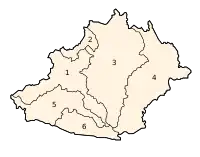 Chanchamayo districts numbered