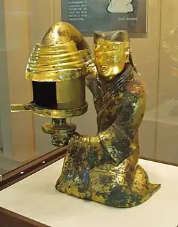 Changxin Palace Lantern – a lamp with an adjustable sliding shutter, dated 173 BCE.