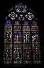 Large stained glass window in the Chapel of the Holy Blood.