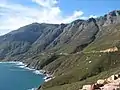 Chapman's Peak Drive leading down to Hout Bay