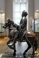 Charlemagne, equestrian statue, Louvre (9th century)