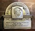 Memorial to Charles Beard, Minister of the church, in cloister, by Joseph Edgar Boehm