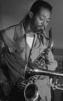 Charlie Rouse, in a photo taken by William P. Gottlieb