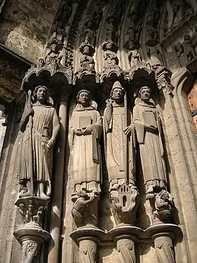 South portal of Chartres Cathedral (c. 1215–20).