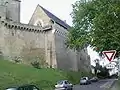 The chapel seen from outside the castle.