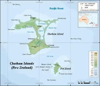 Moriori is located in Chatham Islands