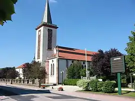 The church in Cheniménil