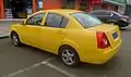 A rare yellow Chery A5 rear view