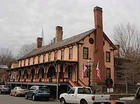 Chester Inn, looking west, 116 W. Main Street, West end built 1797 and east end built c. 1836