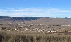 The townsite of Chetwynd in the foothills of the Rocky Mountains