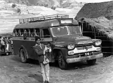 Image 57A Chevrolet bus of Nepal Transport Service in 1961. (from Intercity bus service)