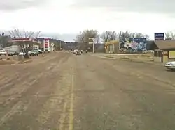 Looking south on Cheyenne Ave near the center of town.