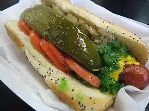 Image 49Chicago-style hot dog (from Culture of Chicago)