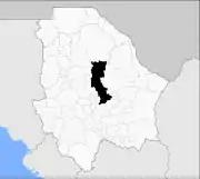 Location in the state of Chihuahua