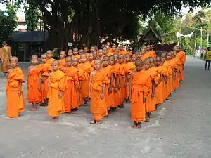 Young Thai Buddhist monks