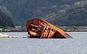 USS Riverside (APA-102) shipwreck in the Smyth Channel