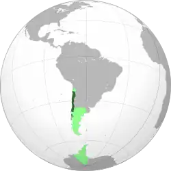 Location of Chile