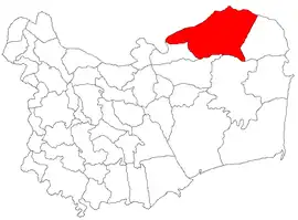 Location in Tulcea County