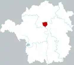 Location in Hengyang