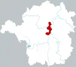 Location in Hengyang