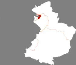 Location in Yingkou