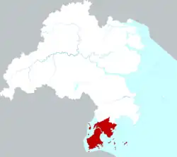 Location in Taizhou