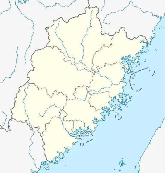 Banzhong is located in Fujian