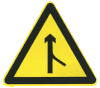 Merging traffic on right