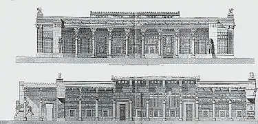 The design of the Thorne Hall, Persepolis