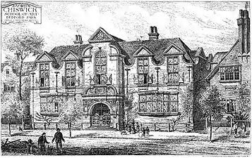 Design for Chiswick School of Art, Bath Road by Maurice Bingham Adams, 1881