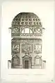 Plate 72, Cross-section of Octagon at Chiswick House, Richard Boyle, 1727, V&A Museum no. 12957:33.