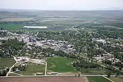 Aerial view of Choteau