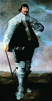 Abraham Wuchters' 1638 portrait of Christian IV.