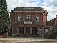 A Christian Science church on Widmore Road, built by W. Braxton Sinclair in 1928 and listed at grade II