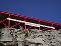 Chrome Island helicopter pad and sign