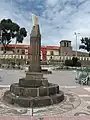 In front of the Church of the Assumption in Chucuito