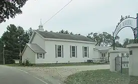 Christian Church building, Hesston, Indiana.