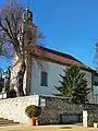 The church in Nagykovácsi in Tisza István tér