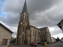 The church of Saint-Martin, in Parennes