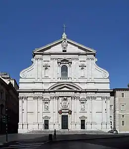 Image 15Façade of the Church of the Gesù Rome (consecrated 1584) (from Baroque architecture)