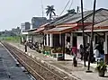 The old building of Cikarang station, taken from the west in 2010